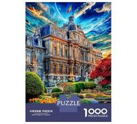 Palacio de Bruselas Rompecabezas 1000 Piezas, Puzzles Imposible, De Juego De para Adultos Y Niños A Partir De 12 Años 70x50cm/1000pcs