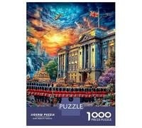 Palacio de Buckingham Rompecabezas 1000 Piezas, Puzzles Imposible, De Juego De para Adultos Y Niños A Partir De 12 Años 52x38cm/1000pcs