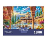 Palacio de la Alhambra Puzzle 1000 Piezas para La Familia-Rompecabezas Difícil, Apto para Adultos Y Adolescentes A Partir De 14 Años 38x26cm/1000pcs
