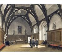 Palacio de Lambeth. Circa 1808. Después de un trabajo de August Pugin y Thomas Rowlandson en el Microcosmos de Londres publicado en tres volúmenes entre 1808 y 1810 por Rudolph Ackermann. Pugin fue el