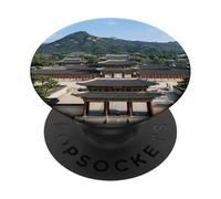 Palacio de Seúl Corea Arquitectura Tradicional Escena de montaña PopSockets PopGrip Adhesivo