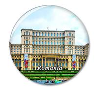 Palacio del Pueblo de Rumania Bucarest Imán de Nevera, imánes Decorativo, abridor de Botellas, Ciudad turística, Viaje, colección de Recuerdos, Regalo, Pegatina Fuerte para Nevera