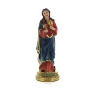 Palacio del Rosario Estatua de María Magdalena en resina colorida, 18 cm - Estatua de los Santos - Culto cristiano en resina