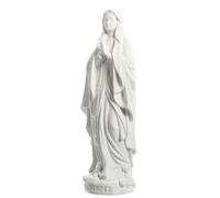 Palacio del Rosario Estatua de Notre Dame de Lourdes en resina blanca de 10 cm - Estatua Virgen María - Culto cristiano en resina