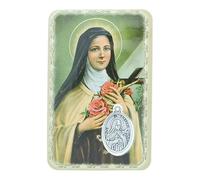 Palacio del Rosario Imágenes religiosas de Santa Teresa con medalla - Imagen religiosa - Culto Cristiano de Plástico