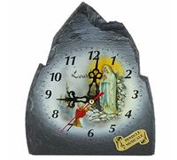 Palacio del Rosario Reloj Musical de Lourdes en Pizarra de los Pirineos 17 x 23 cm - Casa y decoración - Culto cristiano en pizarra