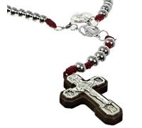 Palacio del Rosario - Rosario de Combate de San Miguel con Folleto en Inglés y Francés - Culto Cristiano de Metal, Zinc