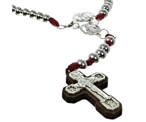 Palacio del Rosario - Rosario de Combate de San Miguel con Folleto en Inglés y Francés - Culto Cristiano de Metal, Zinc