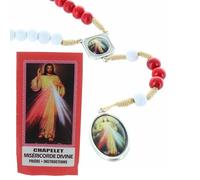 Palacio del Rosario - Rosario de la Divina Misericordia de Madera con Folleto - Culto Cristiano