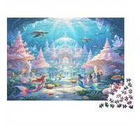 Palacio Fantástico Submarino Puzzle para Adultos Puzzle de 1000 Piezas Papel Paisaje Marino Relajación Atención Familia Regalo Decoración Hogar 52x38cm/1000pcs