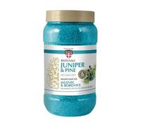 Palacio Sales de baño refrescantes y regeneradoras contra piernas pesadas con extractos de enebro y pino, sin aceite mineral, parabenos y silicona, 1,2 kg