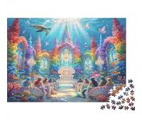 Palacio Submarino Fantasía Puzzle de 1000 Piezas Papel para Adultos Océano Colorido Juego de Puzzle 1000 Piezas Relajación Familia Decoración Regalo 52x38cm/1000pcs