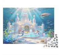 Palacio Submarino Fantasía Puzzle de 1000 Piezas Puzzle para Adultos Papel Mundo Marino Escena Relajación Familia Regalo Decoración Hogar 38x26cm/1000pcs