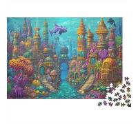 Palacio Submarino Puzzle De 1000 Piezas Adultos Rompecabezas Imposible Juego De Habilidad para Toda La Familia Juego De Colocación De Decoración del Hogar 1000pcs (75x50cm)