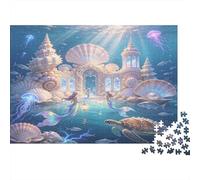 Palacio Submarino Puzzle de 1000 Piezas Papel para Adultos Mundo Oceánico Misterioso Relajante Decoración Familiar Regalo 38x26cm/1000pcs