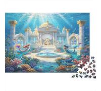 Palacio Submarino Puzzle de 1000 Piezas Puzzle para Adultos Escena Oceánica Fantástica Relajación Juego Familia Decoración Hogar Regalo 52x38cm/1000pcs