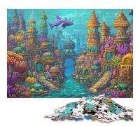 Palacio Submarino Puzzles 1000 Piezas Adultos Cumpleaños Juego De Rompecabezas Educational Game para Decoración del Hogar Stress Relief 1000pcs (75x50cm)