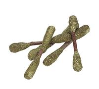 Palacos de Masticación de Conejo Interactivos para la Molienda de Dientes - Juego de Juguetes de Mascar de Hámster de Hierba de Alfalfa para Conejillo de Indias y Hámster Dorado