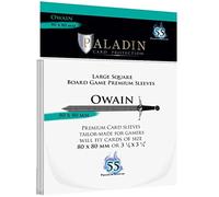 Paladin Owain - Fundas cuadradas (80 x 80 mm), color transparente