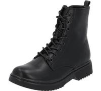 Palado Botines mujer Djerba - botas cómodas - botas ligeramente forradas para otoño e invierno - zapatos de invierno de moda, Negro mate., 39 EU