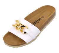 Palado Zapatos abiertos 'Gozo 2240-353' oro / blanco 36 oro / blanco