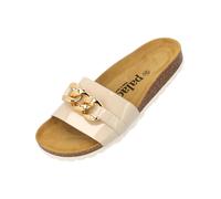 Palado Zapatos abiertos 'Gozo' piel / caramelo / oro 41 piel / caramelo / oro