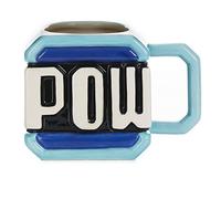 Paladone 5055964738372 Bloque de Pow | Taza con Forma de Novedad para los Fans, Amigos y Familiares | Producto Oficial de Nintendo Coleccionable, cerámica