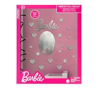 Paladone Adhesivos de Espejo Oficiales licenciados por Mattel de Barbie, decoración de Dormitorio con Corazones y Estrellas y Regalo para niñas, muñeca Barbie y Accesorio de habitación
