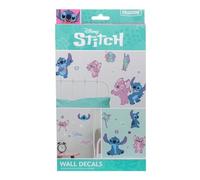 Paladone Adhesivos de Pared Oficiales de Stitch y Angel, Decoración Infantil Disney, Reutilizables, Pegatinas de Dibujos Animados para Niños y Niñas, Decoración Rosa y Púrpura, Accesorios de Regalo
