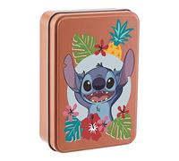 Paladone Baraja de Cartas Lilo & Stitch en Lata Coleccionable - Producto Oficial Disney, baraja estándar de 54 Cartas, Regalo para fanáticos de Disney