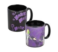 Paladone Beetlejuice - Taza XL que cambia el calor, producto con licencia oficial, regalo para los fanáticos de las películas de terror retro, vasos de cerámica nostálgicos, taza de