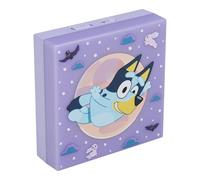 Paladone Bluey - Lámpara de pared LED adhesiva con sensor automático y brillo ajustable, funciona con pilas para dormitorios de niños, producto oficial