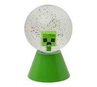Paladone - Bola de nieve LED con purpurina de Minecraft Creeper, bola de nieve LED que cambia de color con licencia oficial, para niños y adolescentes, producto de juego, diseño compacto