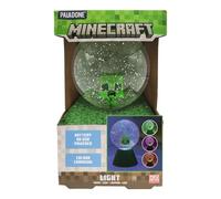 Paladone - Bola de nieve LED con purpurina de Minecraft Creeper, bola de nieve LED que cambia de color con licencia oficial, para niños y adolescentes, producto de juego, diseño compacto