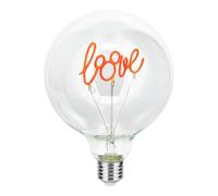 Paladone - Bombilla LED decorativa de neón con rosca E27 de Mickey Mouse “Love” (amor) - Compatible con lámpara Edison, regalo coleccionable con licencia oficial de Disney, para dormitorio y hogar