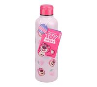 Paladone - Botella de agua de 500 ml de acero inoxidable rosa de Lotso, tapa de rosca, reutilizable, producto oficial de Toy Story de Disney Pixar para cualquier edad, para escuela y trabajo