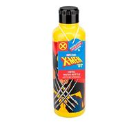 Paladone - Botella de agua de acero inoxidable de Wolverine amarillo y rojo con tapa de rosca, reutilizable de 500 ml con licencia oficial de X-Men de Marvel, superhéroes para cualquier edad