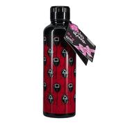 Paladone Botella de agua de acero inoxidable del juego del calamar, producto oficial, bebida caliente o fría, hombres enmascarados de la serie de televisión Netlix, regalo para cualquier fanático,