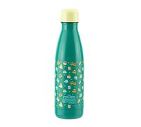 Paladone Botella de agua de metal con diseño de cruces de animales, acero inoxidable