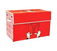 Caja de almacenamiento Minnie Mouse Disney - Producto oficial, contenedor grande de tela para juguetes para niños