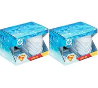 Paladone DC Comics Superman Fortress of Solitude Taza de cerámica de 650 ml con licencia oficial, tamaño grande para té, chocolate caliente y más, regalo para fans de los superhéroes (Paquete de 2)