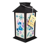 Paladone Disney Stitch - Linterna solar impresa, uso al aire libre con asa de transporte, sensor de atardecer a amanecer, con licencia oficial