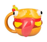 Paladone Fortnite Durrr - Taza con forma de hamburguesa de 450 ml, taza de café de cerámica con licencia oficial para juegos, para té, chocolate caliente y más, regalo para niños