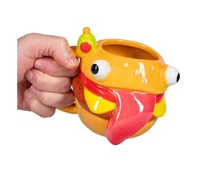Paladone Fortnite Durrr Burger Taza de cerámica de 450 ml con licencia oficial, con forma divertida, para café, té, chocolate caliente y más, idea de regalo para niños