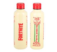 Paladone - Botella metálica Fortnite Uncle Pete's Pizza Pit - 500 ml, acero inoxidable, tapa de rosca