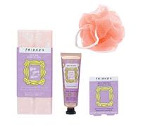 Paladone Friends Bath and Body Gift Set | Includes Bath Bar, Bath Crystals, Hand Balm & Body Puff | Officially Licensed Merchandise