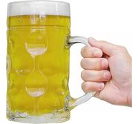 Paladone Gentlemen's Club Jarra de Cerveza Gigante 1L en Cristal XXL | Jarra de cerveza XXL de 1 litro de capacidad fabricada en cristal resistente - regalo divertido para hombres y fiestas