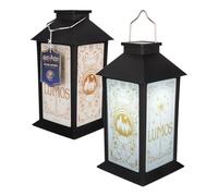 Paladone Harry Potter Hogwarts Printed Solar Lantern, Outdoor Use with Carry Handle, Dusk-to-Dawn Sensor, Officially Licensed
