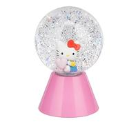 Paladone Hello Kitty Bola de purpurina led con purpurina y cambio de color, globo de nieve luminoso con licencia oficial, para niños, adolescentes, niñas, mujeres, regalos Sanrio, diseño compacto