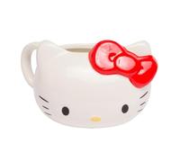 Paladone – Taza de cerámica Hello Kitty – diseño de gato de dibujos animados, lazo rojo – PP13154HK